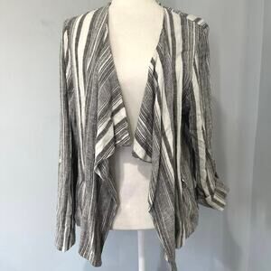 M & Co drape front overshirt